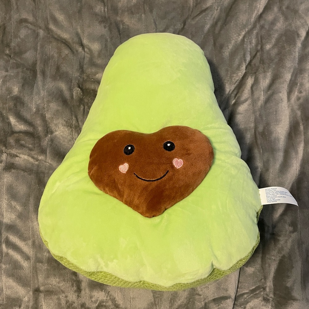 Hug Me Green Avocado Plush Squishable Valentine Stiffed Animal